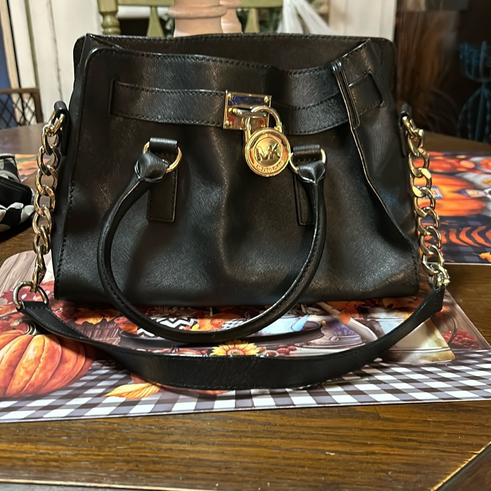 Michael Kors black shoulder purse